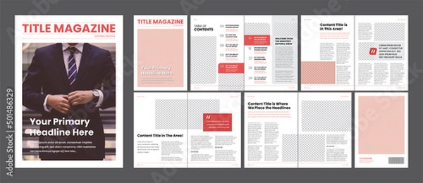 Obraz 10 Pages of Professional Magazine Templates