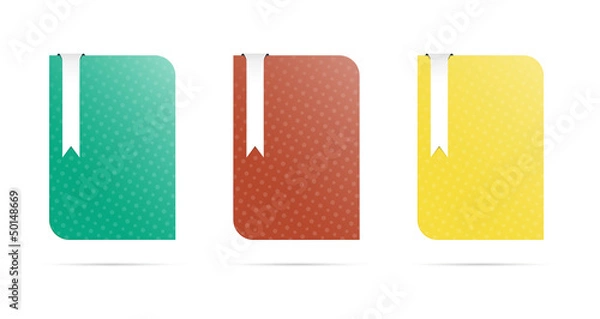 Obraz blank template with bookmark