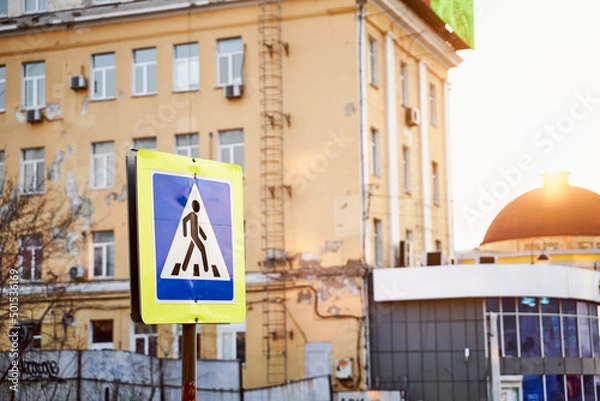 Obraz sign in the town