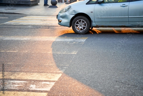 Obraz car driving on the road