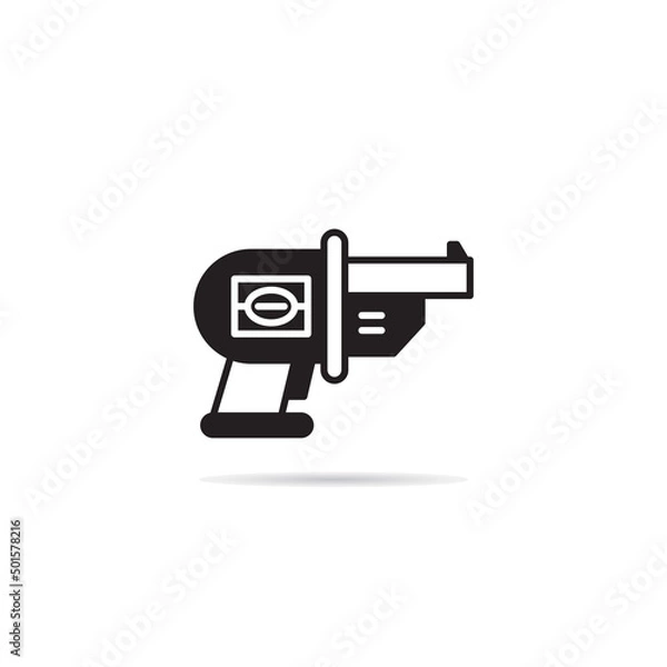 Obraz space gun icon vector illustration