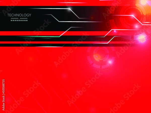 Obraz  Sci Fi HUD modern futuristic user interface Technology background wallpaper, set, innovation, vector, design, modern dashboard interface.