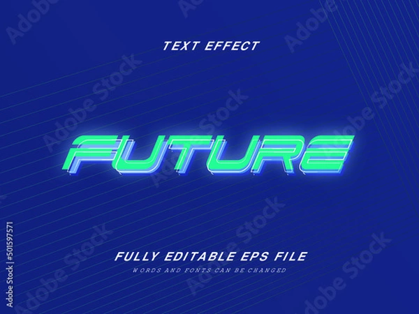 Obraz Future Text Effect 