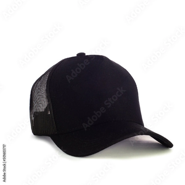 Obraz black baseball cap isolated