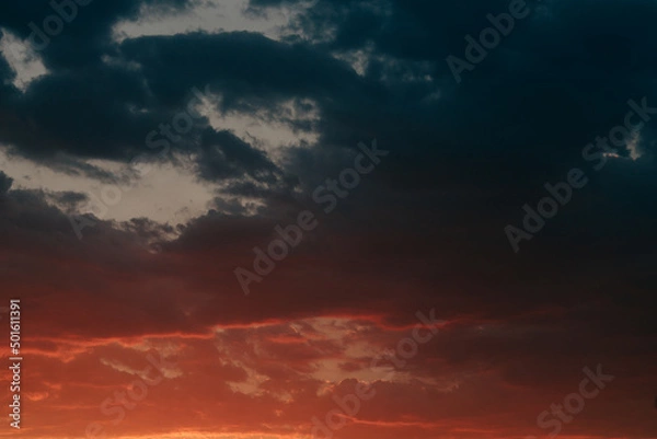 Obraz time lapse clouds