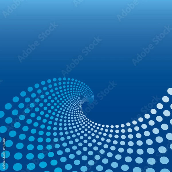 Obraz Blue Wave Circle Background
