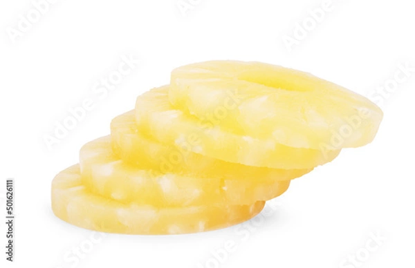 Fototapeta Pineapple isolated on white background. Clipping path