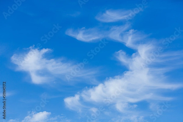 Obraz Dense white cloud in the blue sky