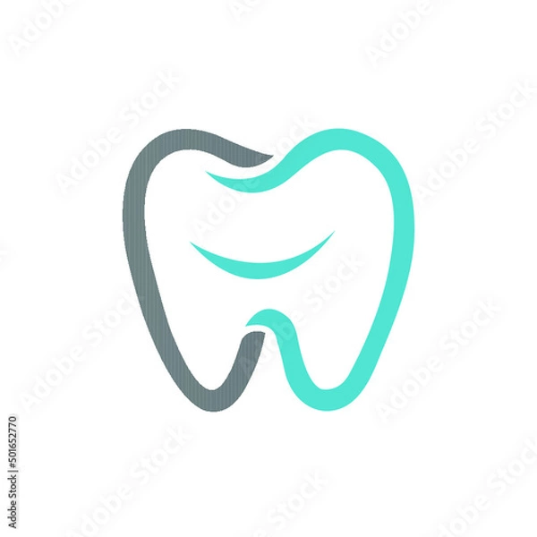 Obraz tooth icon on white background