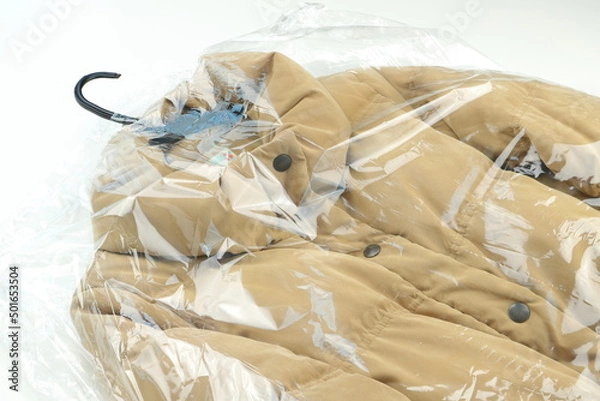 Fototapeta ダウンコートのクリーニング