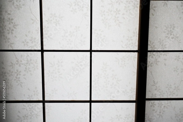 Fototapeta 日本和室の障子イメージ