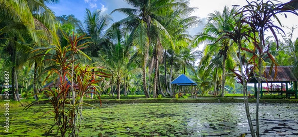 Obraz tropical resort pool