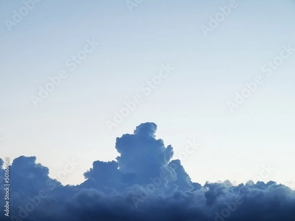 Obraz white cloud and blue sky background