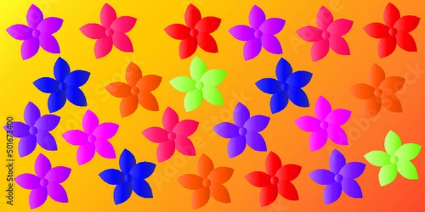 Obraz colorful flowers background