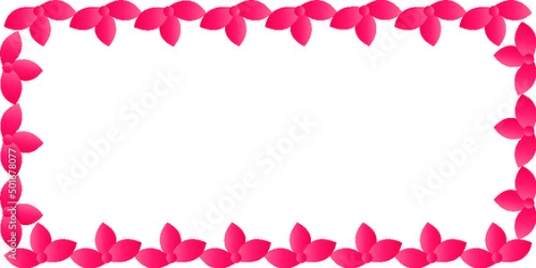Obraz flowers border frame