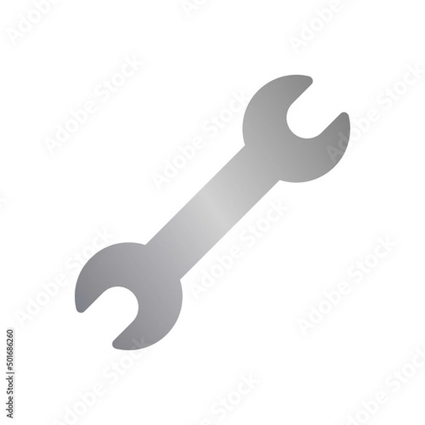 Fototapeta Metal wrench vector icon with gradient