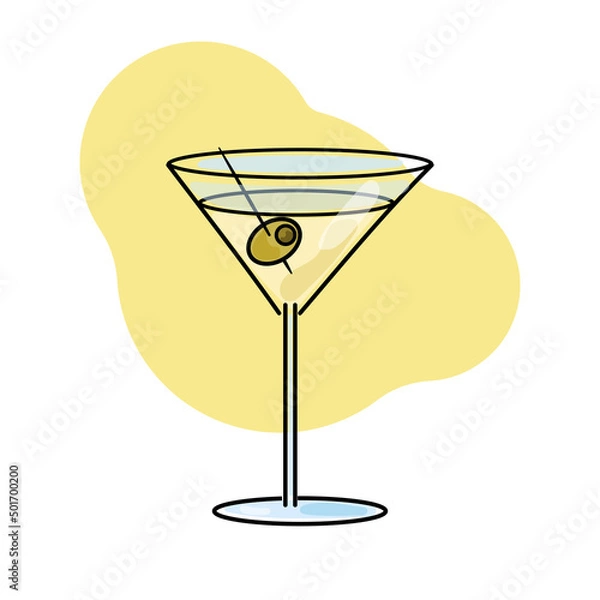 Obraz a glass of martini