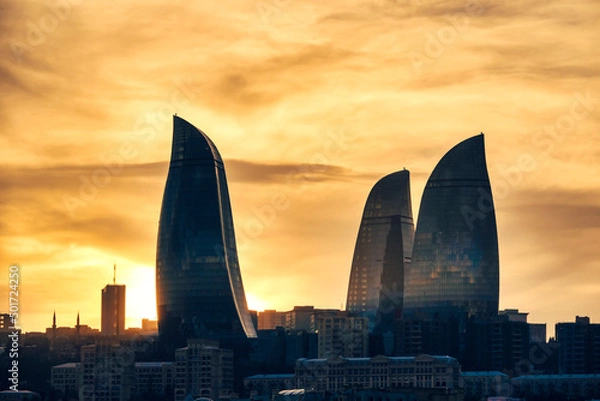 Fototapeta Flame Towers