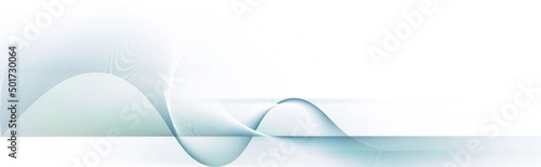 Obraz linien bewegung banner farben blau