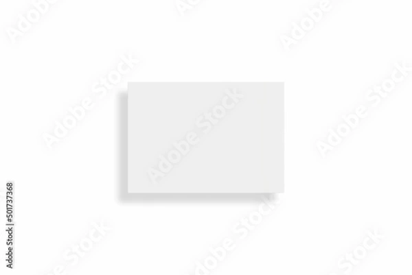 Obraz Blank paper illustration for mockup. Flyer or poster. 3D Rendering.