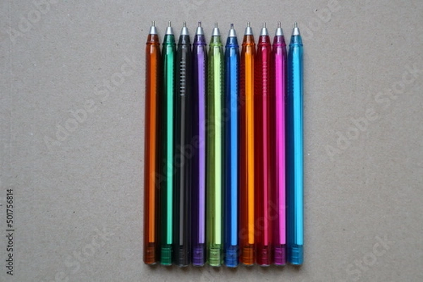 Fototapeta colored pens