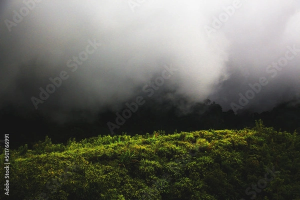 Fototapeta there is a dark spot in every light cloud