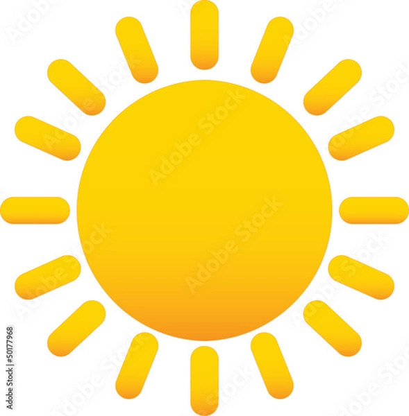 Fototapeta sole - icone meteo