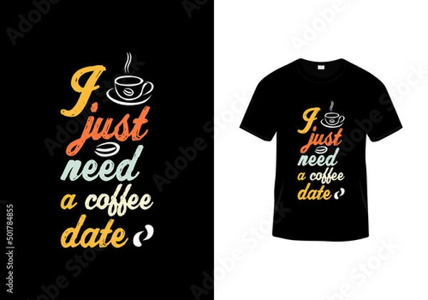 Obraz Creative typography t-shirt design. Lettering t-shirt design vector template