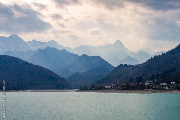 Fototapeta lake in the mountains, Italy