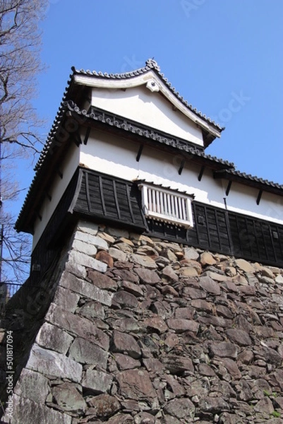 Fototapeta 福岡市の福岡城多聞櫓