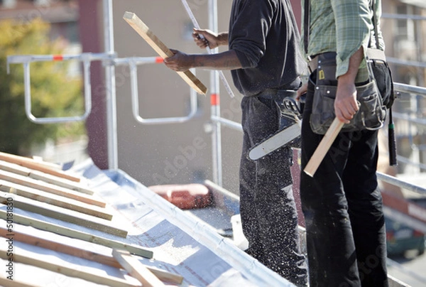 Fototapeta Dachdecker