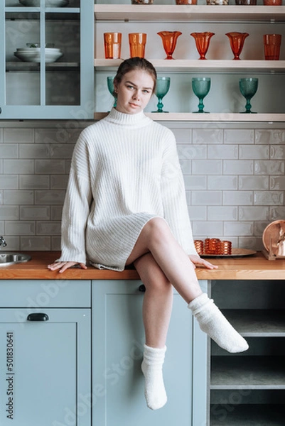 Obraz person in the kitchen