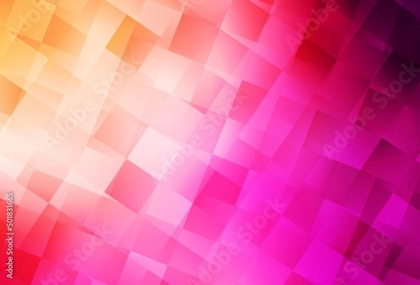 Obraz Light Pink, Yellow vector backdrop with rhombus.