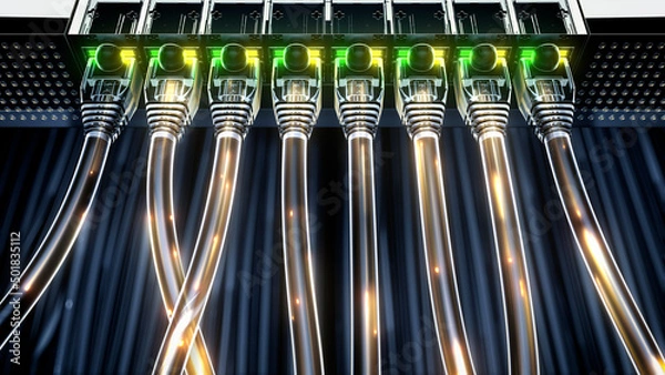 Obraz Ethernet Cables Visual Effects