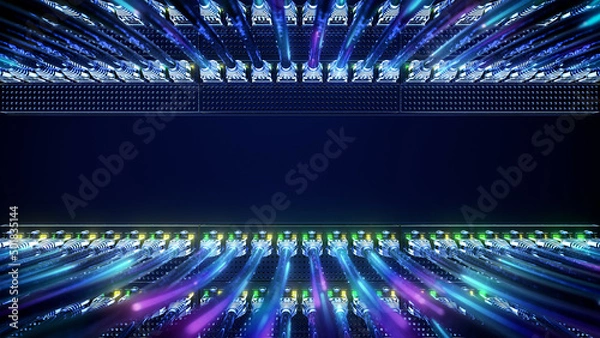 Fototapeta Ethernet Cables Visual Effects