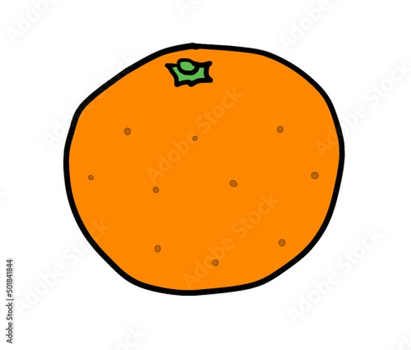 Fototapeta みかんのベクターイラスト