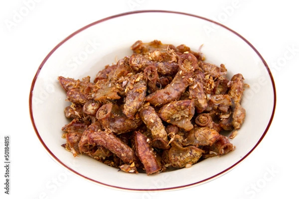 Obraz Chitterlings Fried garlic