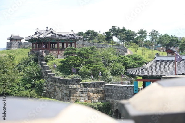 Obraz 수원화성 방화수류정