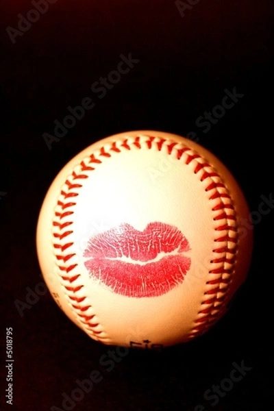 Obraz baseball with lipstick