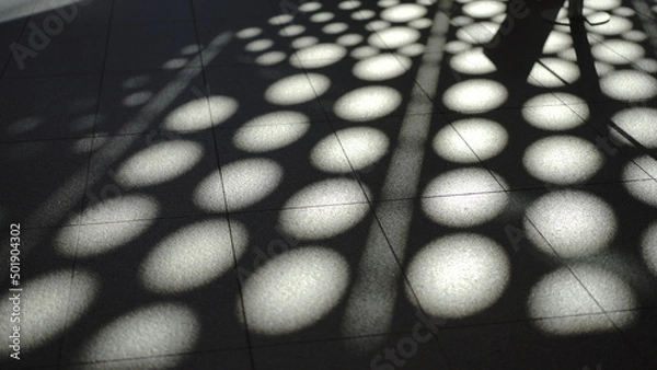 Obraz black and white shadow architecture