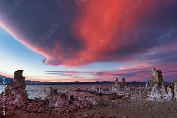 Obraz Sunset on Mono lake