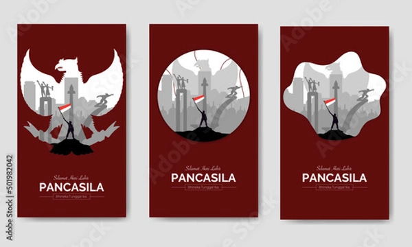 Fototapeta Pancasila Day Bundle Template