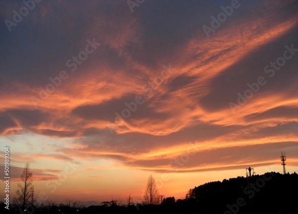 Fototapeta 夕焼け雲