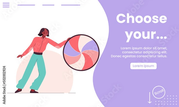 Obraz Template designs empty states for mobile app pages concept