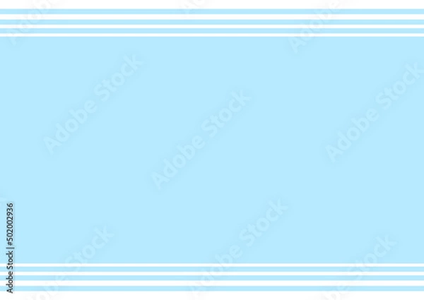Fototapeta 背景　上下ボーダー　水色