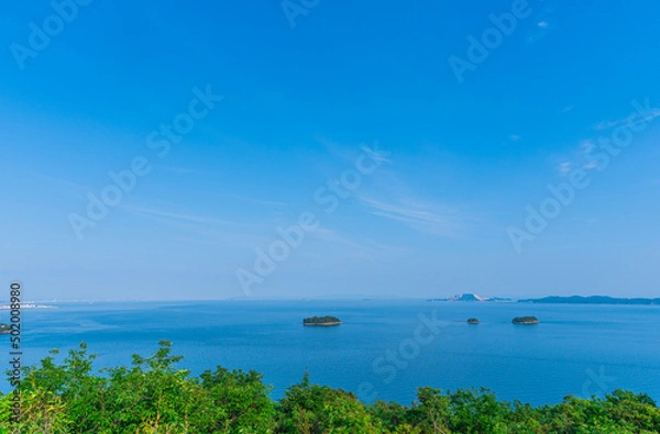 Fototapeta 万葉の岬から望む瀬戸内海