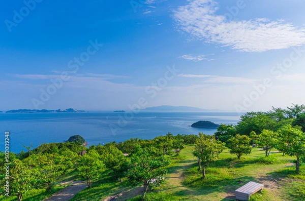 Obraz 万葉の岬から望む瀬戸内海