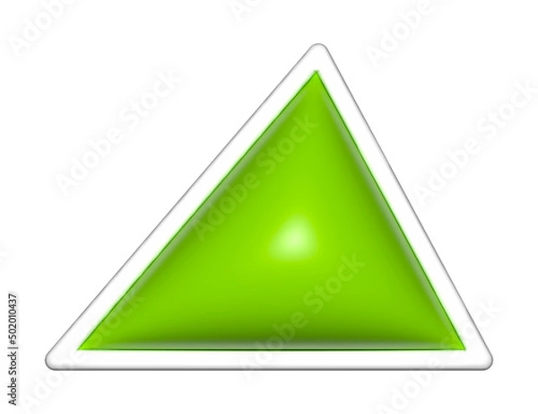 Obraz acute triangle 3d shapes, geometric basic, simple acute shape