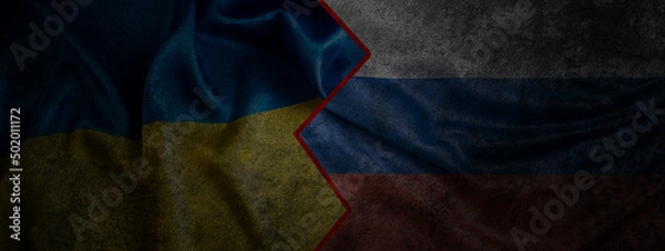 Fototapeta War Ukraine and russia 2022