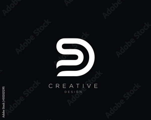Obraz SD Logo Design , Initial Based SD Monogram 